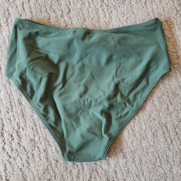 Women’s High Waist 3 Piece Bikini Set – Army Green – Size S – NWOT - Picture 7 of 9